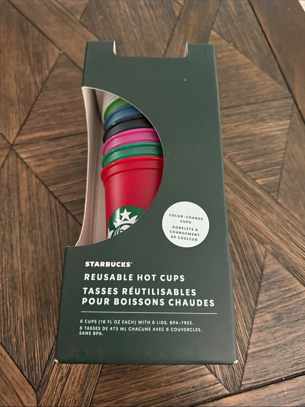 Starbucks Holiday 2021 Limited Edition Color Changing Reusable Hot Cups NIB